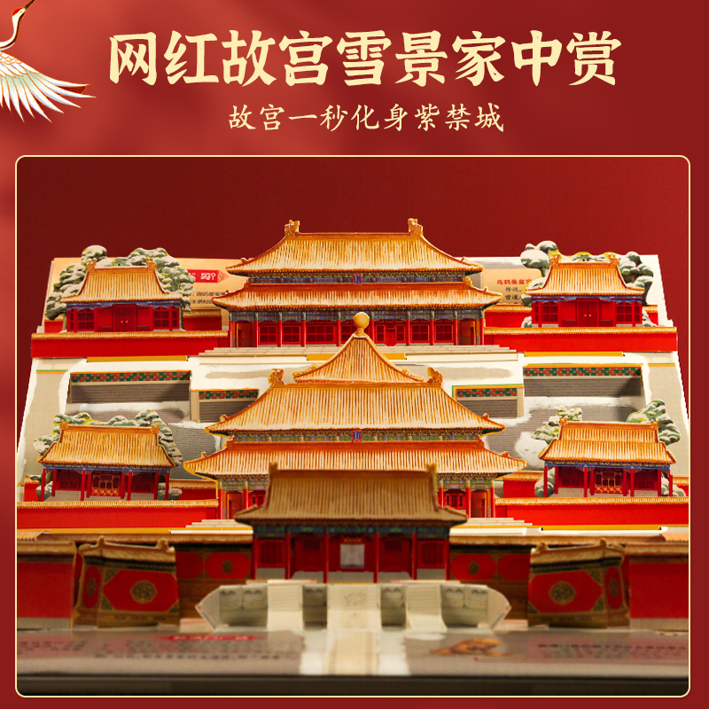 [主推热卖]故宫立体书 - 震撼观感,展开全长3.2米 [正版]打开故宫全景立体书儿童3d立体书 故宫书籍珍藏版玩具书高清大图