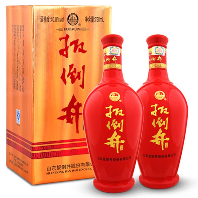 白酒408度扳倒井固态750ml6瓶装整箱白酒扳倒井香型山东名酒