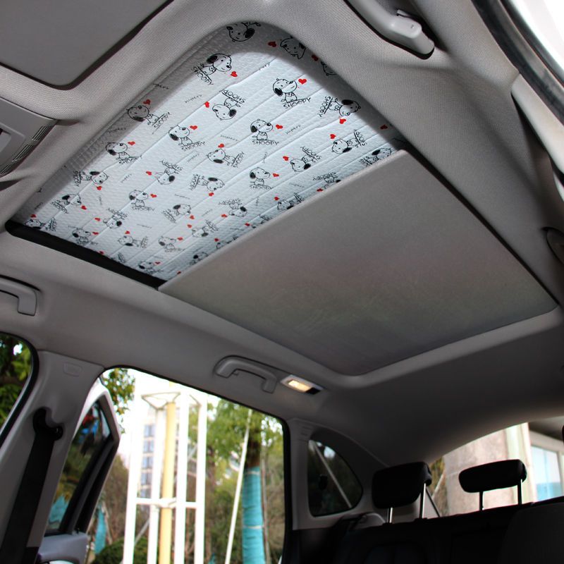 大众途观l途安l途昂岳探岳专用卡通无吸盘遮阳挡全景天窗防晒板帘途观