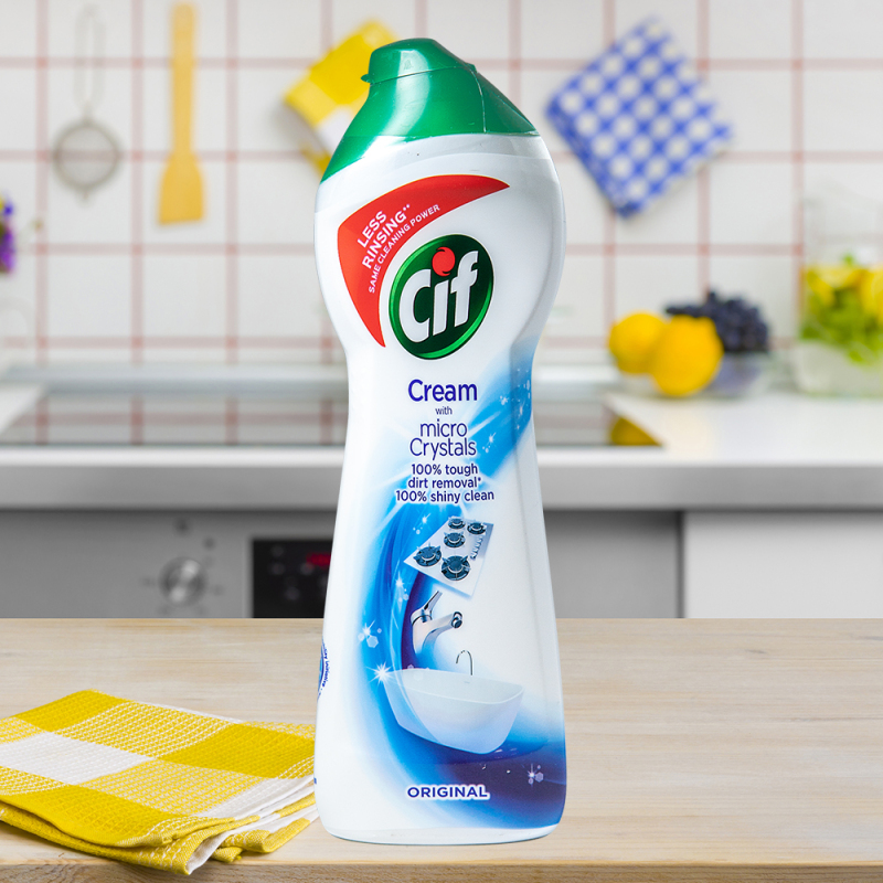 英国进口Cif晶杰光感白多功能清洁乳500ml*2