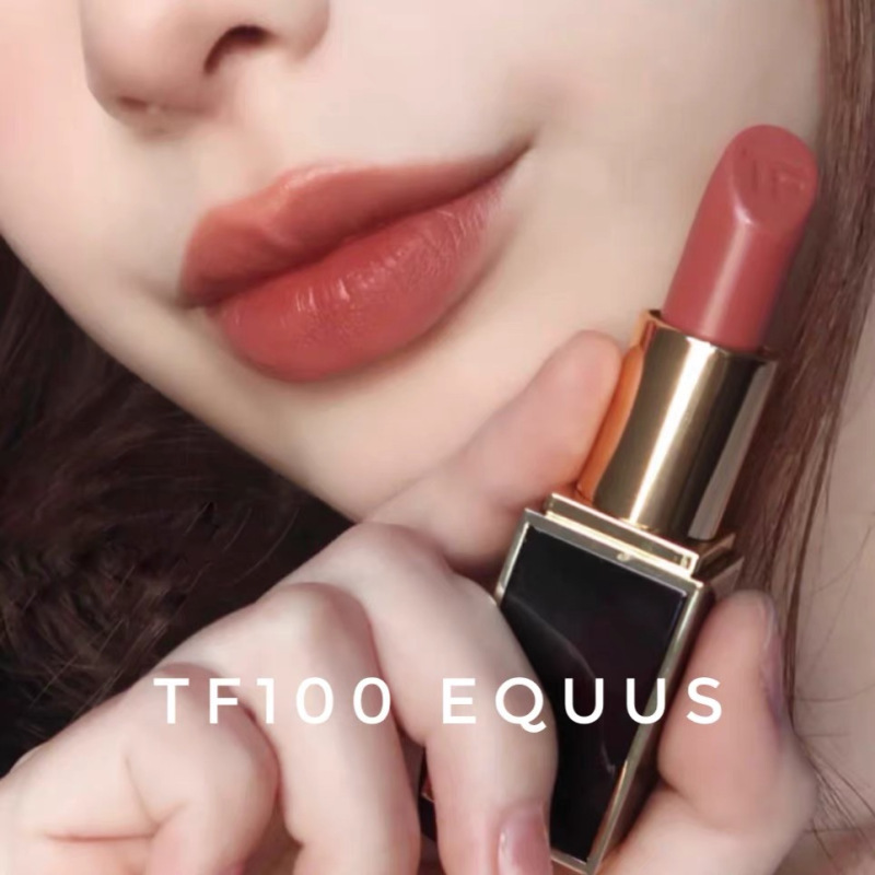 汤姆福特Tom Ford TF黑管口红哑光100#EQUUS大秀裸棕奶茶色 TF口红入秋断货王