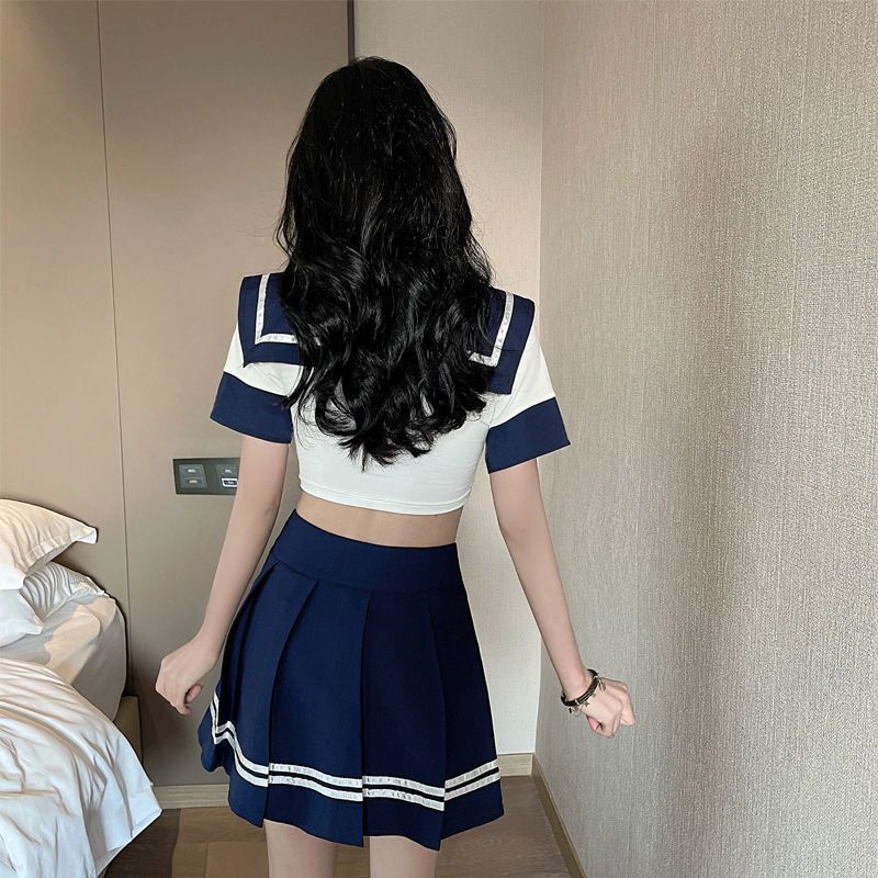 jk制服分体泳衣女夏可爱日系网红新款保守裙子显瘦小胸仙气泳装