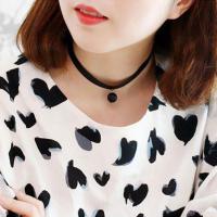 锁骨链项圈 女款 韩版原宿黑色蕾丝颈链颈带项圈 女脖链项链短款锁骨链送女朋友七夕情人节礼物