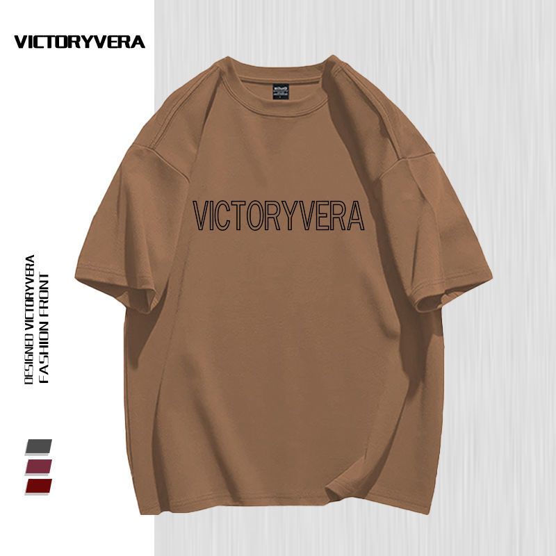 VICTORYVERA学生盐系嘻哈印花短袖t恤女夏新款宽松休闲上衣ins潮