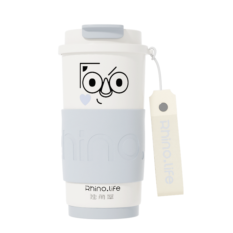 独角犀 Rhino.life 【犀宝看我】系列 陶瓷覆层咖啡杯 惊讶犀 TD50204201.