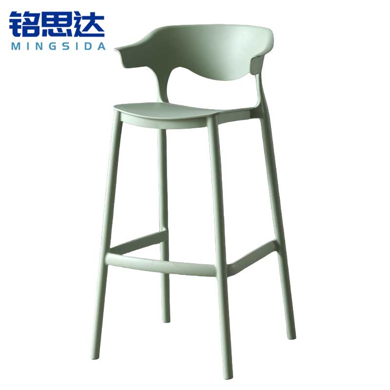 铭思达塑料椅坐高75cm把高清大图
