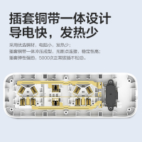 欧普排插usb插座多功能插排多孔家用安全电源插线板总开关分控