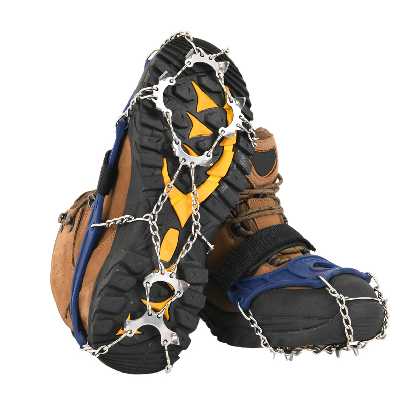 标楷 防滑鞋套、冰爪 不锈钢防滑链款 双(13齿)高清大图