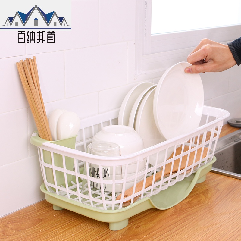 厨房收纳塑料碗架沥水架餐具沥碗置物架家用碗碟整理架碗筷收纳盒 三维工匠高清大图
