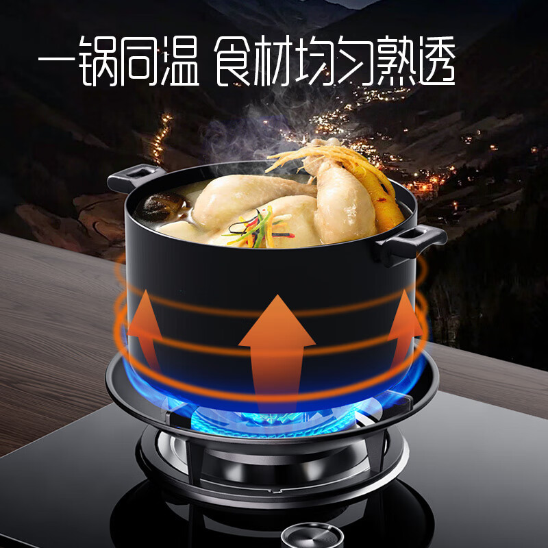 创维(Skyworth)燃气灶煤气灶双灶家用 天然气双灶具5.2kW聚能大火力台式嵌入式猛火灶 Z208B天然气高清大图