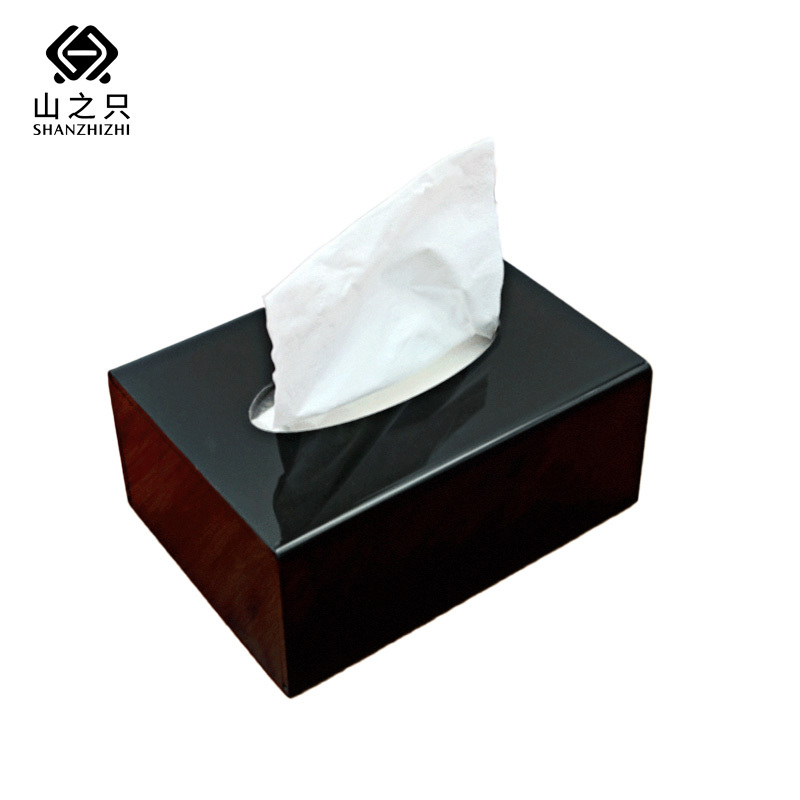 山之只 亚克力纸巾盒 11*11*7cm 个高清大图