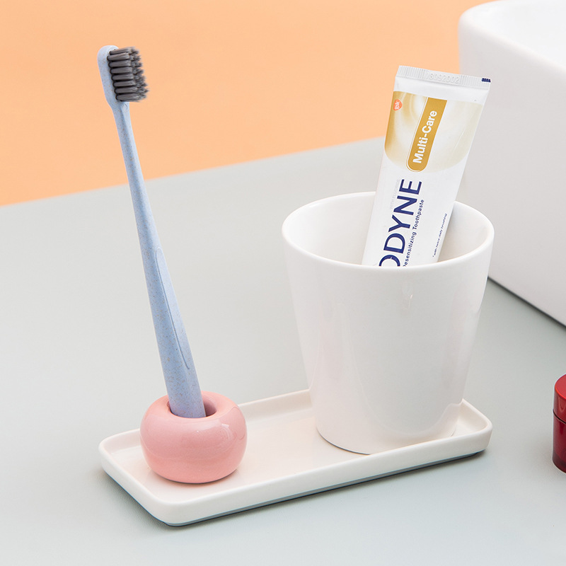 日韩陶瓷卫全行长方形托盘牙刷托盘陶瓷盘子 16*7.5cm 白色 10个起订高清大图