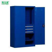 豫亿腾 对双开三抽多功能重型工具柜 车间用双开门储物柜 加厚五金收纳箱抽屉式铁皮刀具柜子 可定制