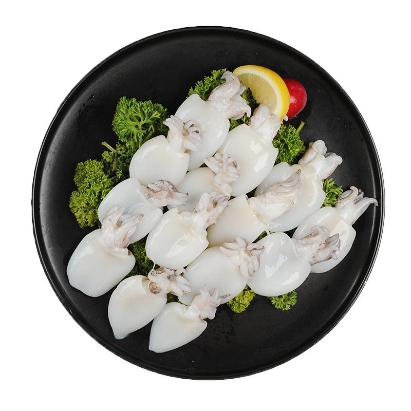 纯色本味冷冻印尼全清墨鱼仔去冰净重600g烧烤红烧食材生鲜海鲜水产