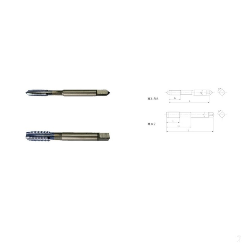 上工 Shanggong 左牙灰铸铁专用直槽丝锥M10*1.0-6HX (包装数量 1个)
