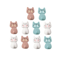 茶花 993013 免打孔强力胶粘钩 10只/包 （单位：包 ） 咖色、白色