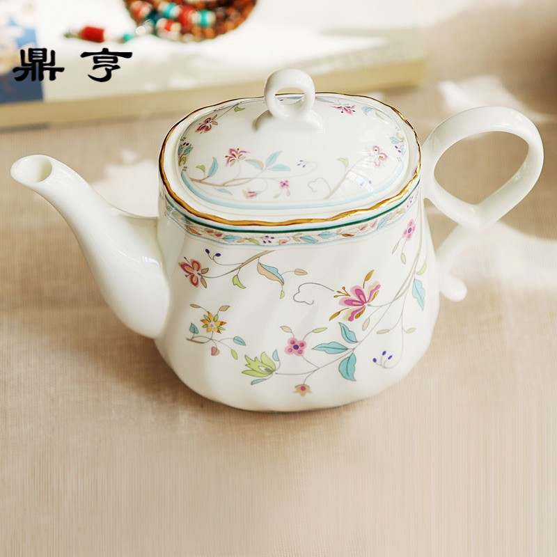 鼎亨欧式真骨瓷下午茶具 英国陶瓷茶壶茶具 糖盅/奶壶罐 咖啡杯具