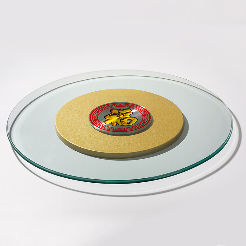 玻璃转盘圆桌餐桌旋转转盘家用桌子带转盘底座欧因参数