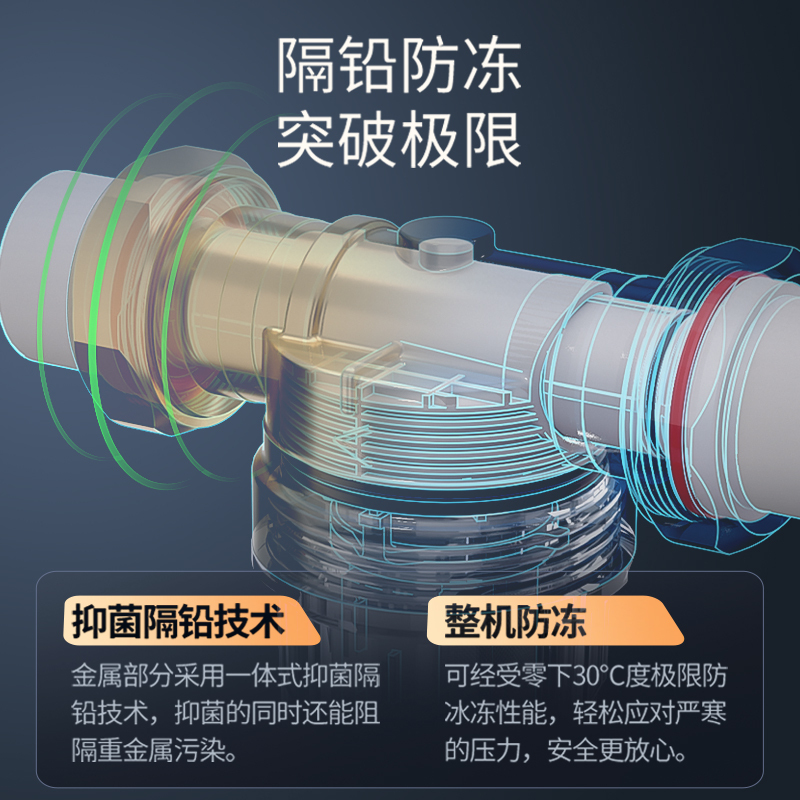 康范7T大流量前置过滤器 家用净水器反冲洗全屋自来水滤水器 (不包含安装)60s