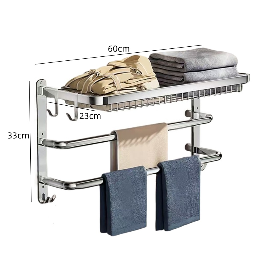 攸形 网篮浴巾架60cm个高清大图