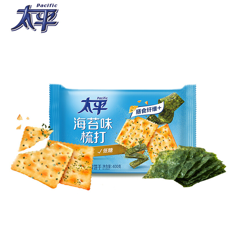 亿滋太平梳打饼干海苔口味100g袋囤货休闲零食参数