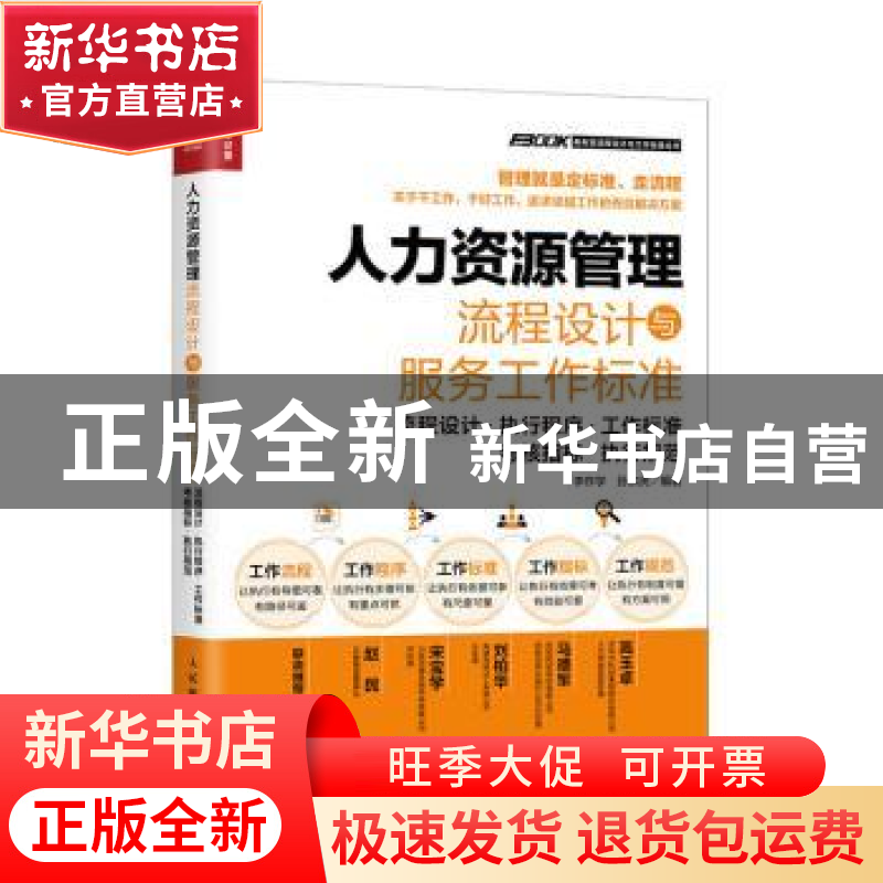 正版 人力资源管理流程设计与服务工作标准:流程设计·执行程序·工高清大图