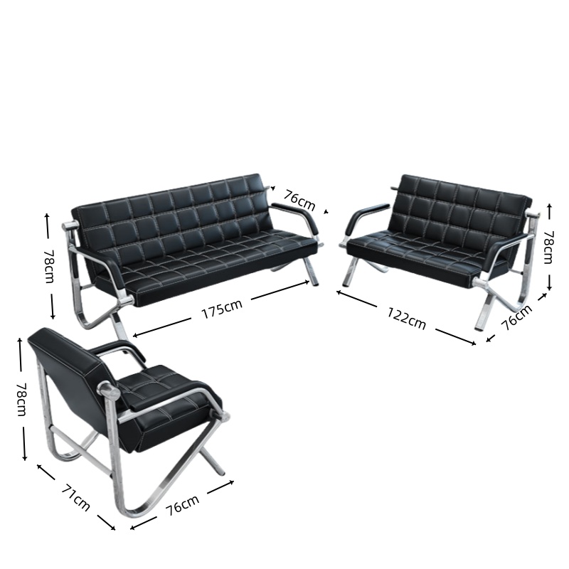 智叶舟接待沙发组合175*76*78cm(3+2+1)套高清大图