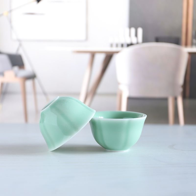 青瓷手工梅子青功夫茶具套装10头