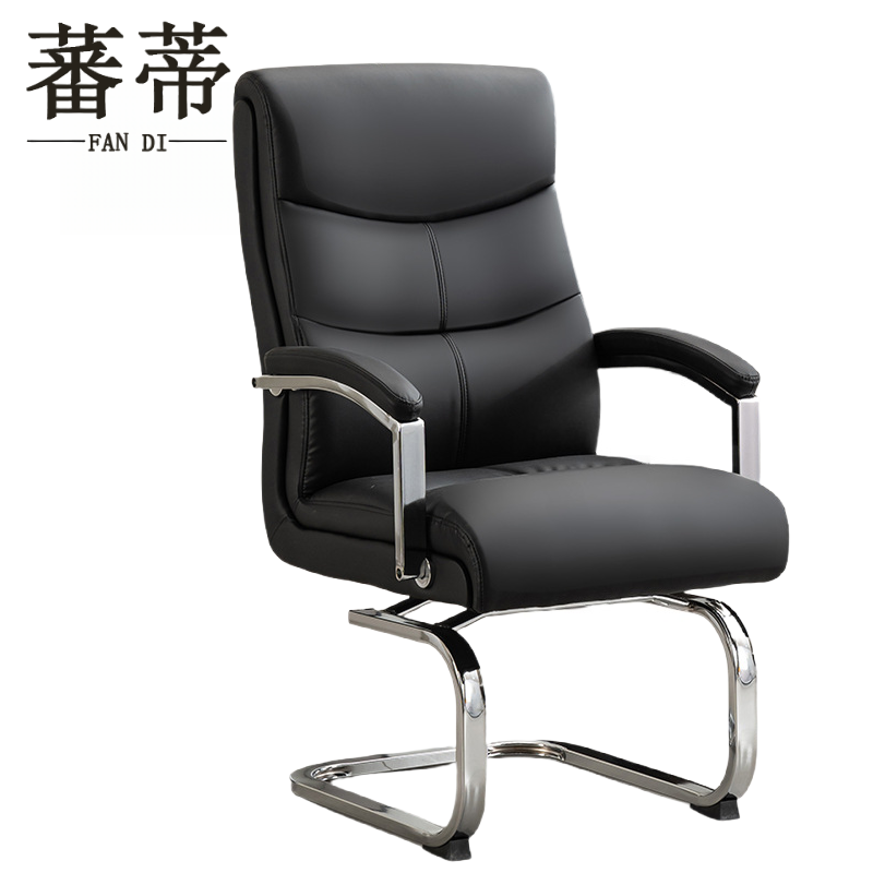 蕃蒂职员椅黑色把高清大图
