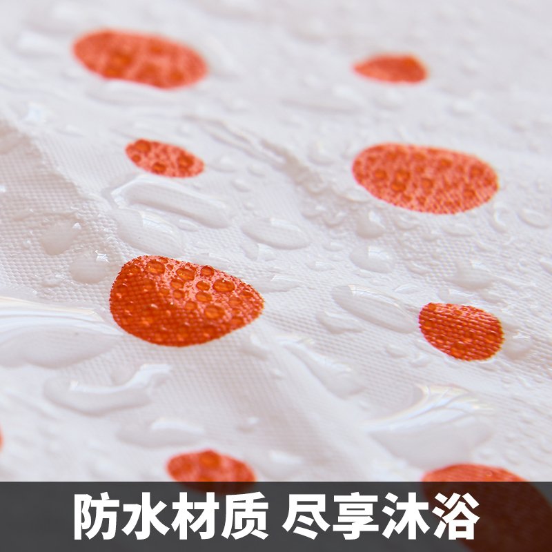 日本防水浴帽女士洗澡可爱头套全包头发沐浴帽时尚家用厨房防油帽 三维工匠高清大图
