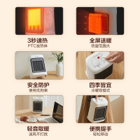 美的(Midea)取暖器电暖器电暖气片家用热风机冷暖两用桌面速热节能电暖风机HFW20MA