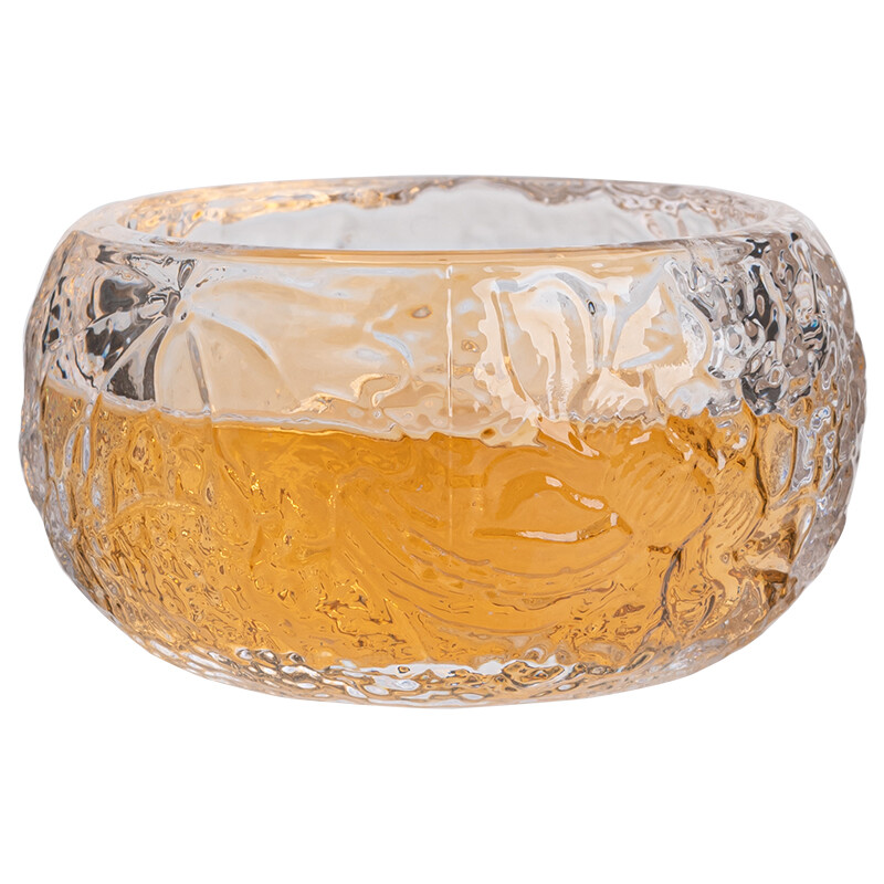 苏氏陶瓷/SUSHI CERAMICS J0623 琉璃主人杯个人专用功夫茶杯家用玻璃品茗杯耐高温加厚小茶杯 透明莲花杯