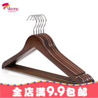 实木木头衣架批家用木质儿童衣撑衣服架防滑衣挂女服装店挂衣架