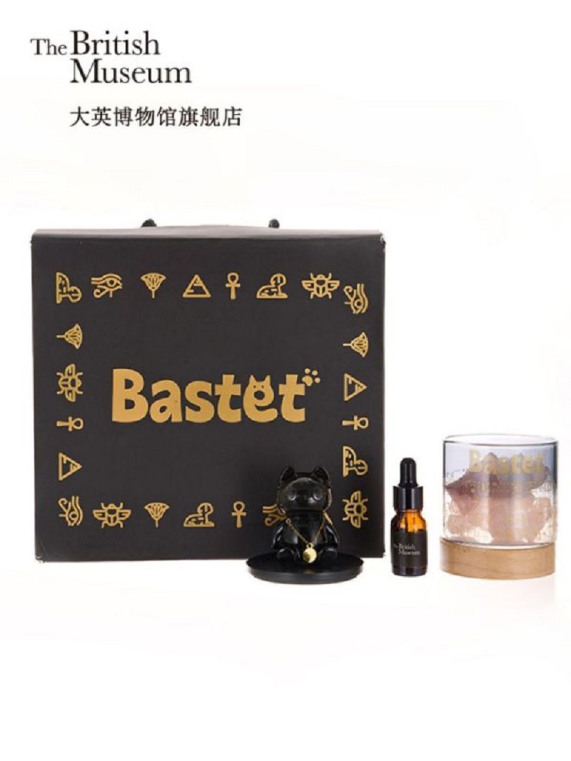 大英博物馆盖亚安德森猫和她的朋友们系列晶石香薰灯摆件香氛礼盒高清大图