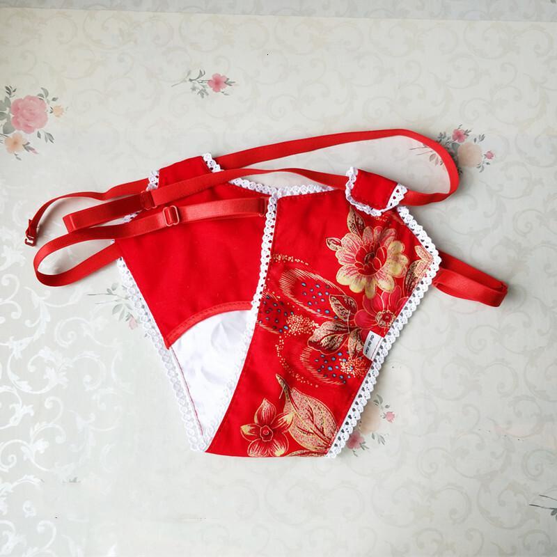 波迷娜bomina月经带卫生带带带店红色妖姬纯棉夹棉卫生带月经带生理裤