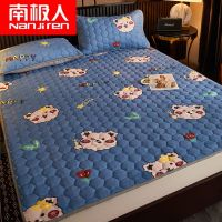 冬季可机洗薄床垫软垫法莱珊瑚绒加绒保暖毛毯褥子垫被防滑
