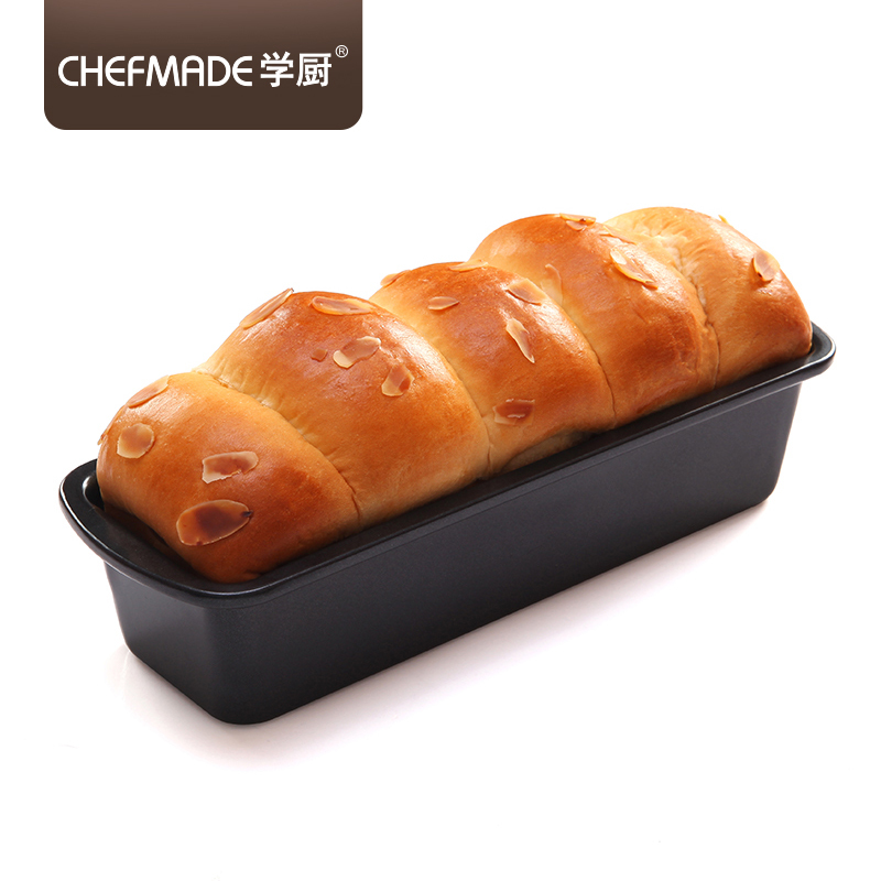 学厨 CHEF MADE 烘焙模具 黑色不粘长条型水果条磅蛋糕模具 厨房工具WK9098