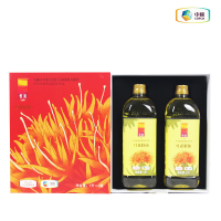 悦润新疆红花籽油食用油1L*2