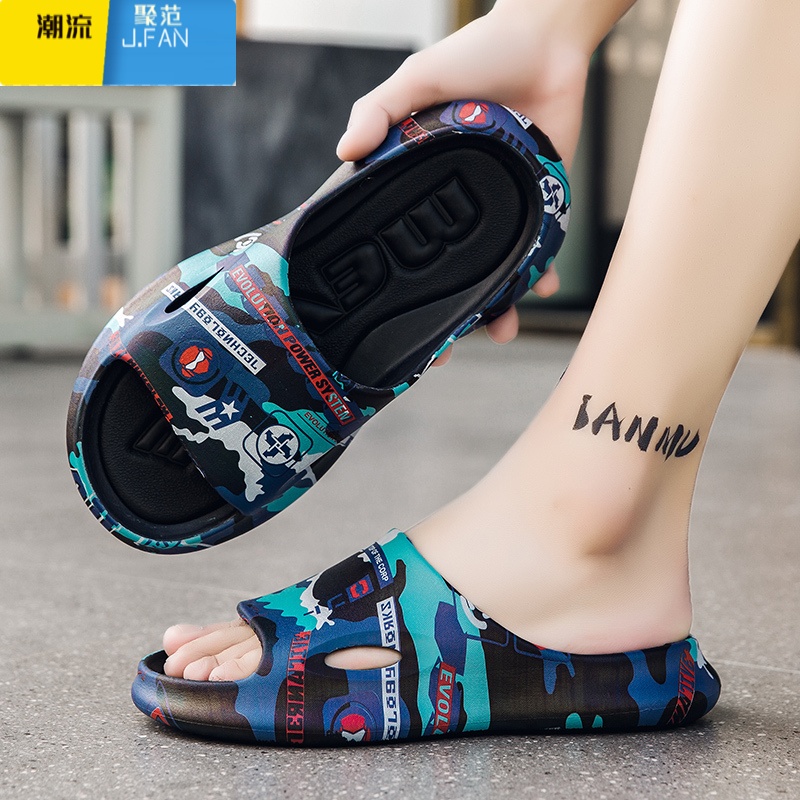 聚范男士拖鞋2024新款夏季外穿ins潮踩屎感凉拖防滑户外运动休闲凉鞋高清大图