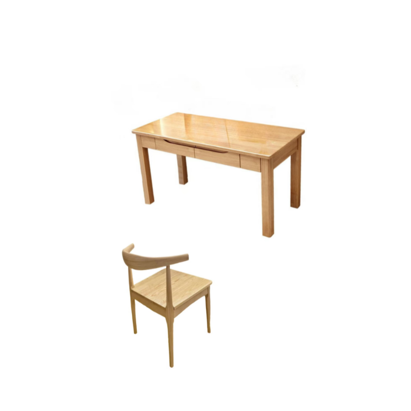 墨之麟写字桌+写字椅MZL-01/套高清大图