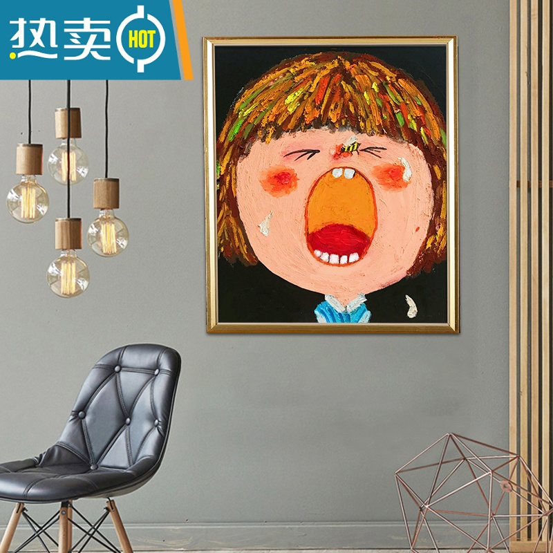 敬平数字油画diy填充情绪宝宝涂色手绘画减压儿童人像油彩装饰画装饰画高清大图