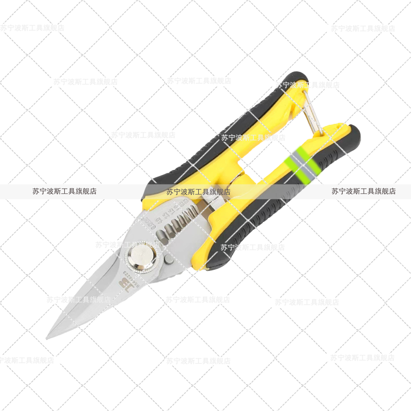 波斯(BOSI) 荧光系列多功能电工剪 6“/170mm 把高清大图