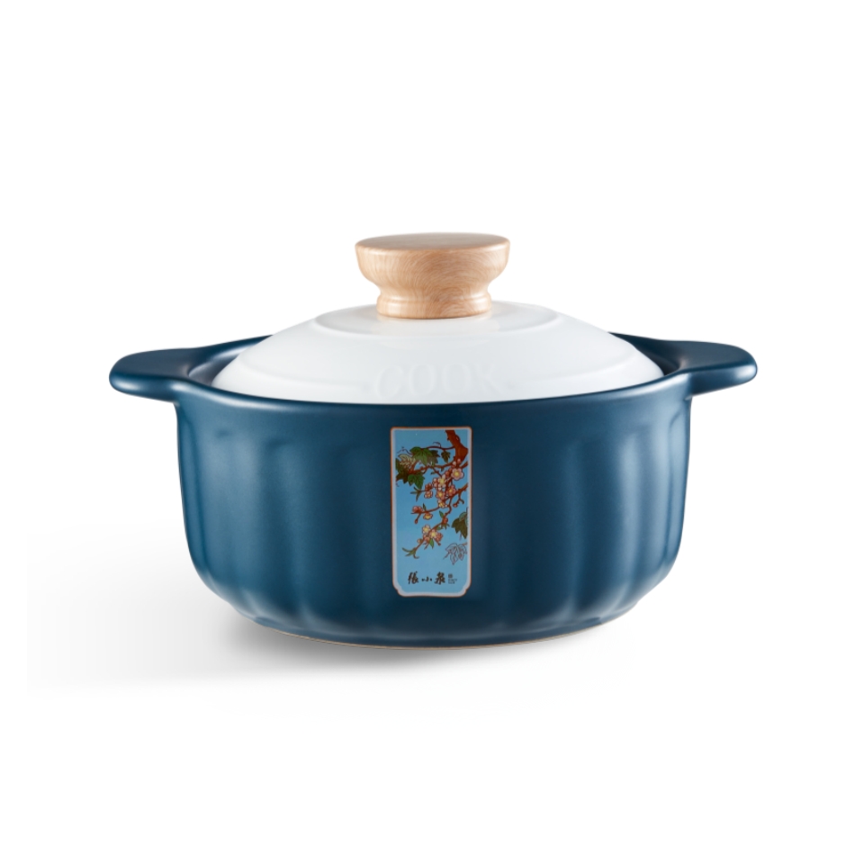 张小泉 瓷心蓝韵煲2.8L C33060200高清大图