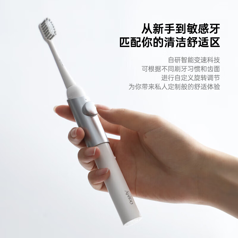 艾优 Mox艾优成人声波电动牙刷MOX米兰白高清大图