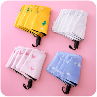 ins少女心甜美雨伞s可爱纳丽雅自动森系复古简约日系防嗮太阳伞晴雨两用 白色狗狗