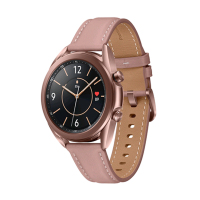 三星 Galaxy Watch3 迷雾金 41mm BT版 蓝牙电话智能手表 音乐播放天气表盘 睡眠评分 血氧测量 真皮表带