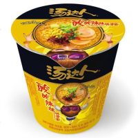 统一汤达人方便面杯面桶面6杯日式豚骨面/酸酸辣辣豚骨面/海鲜拉面汤面泡面方便速食品(指定口味备注默认随机发单口味)临期