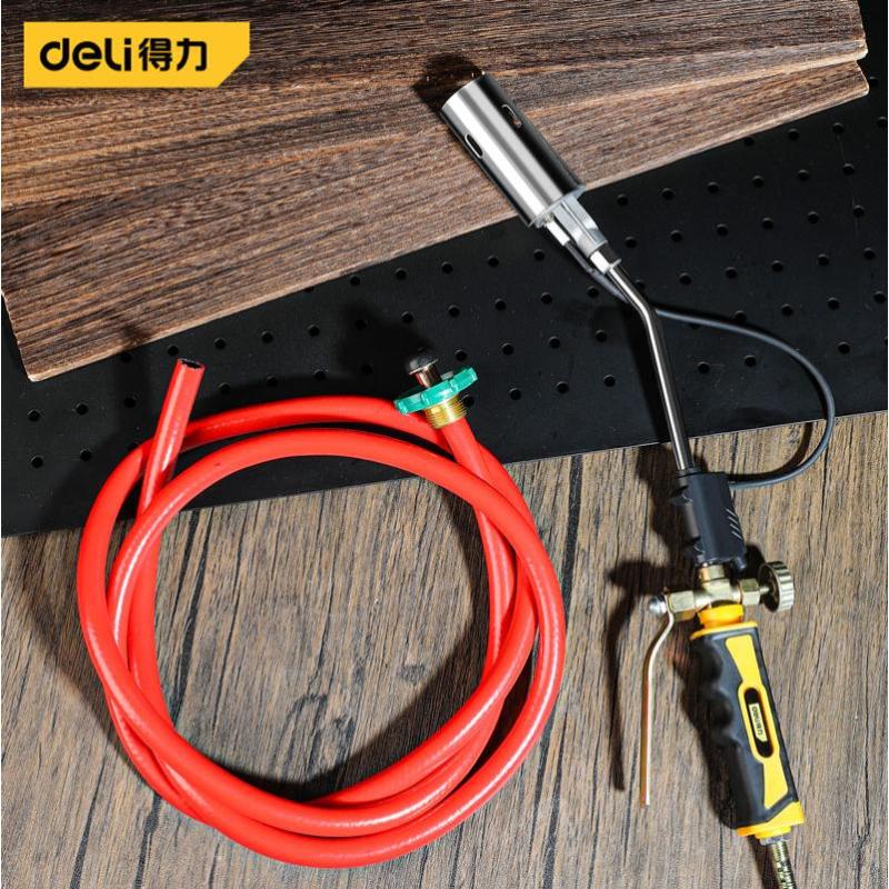 得力喷火枪焊接液化气喷枪家用烧烤户外喷火烧猪毛烧猪毛喷- - 旗舰款- - 电子打火30型双开加配件套装