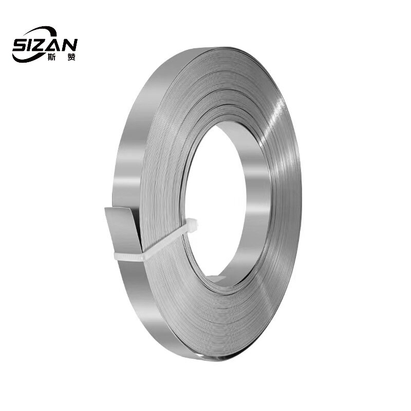 斯赞 304不锈钢盘带加厚捆扎带扣子 16*1.0mm(30米/卷)高清大图