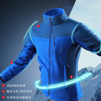 非梵格尚户外服抓绒衣男春秋季款开衫摇粒绒情侣外套女防风透气冲锋衣男女通用内胆涤纶冬季加厚软壳衣